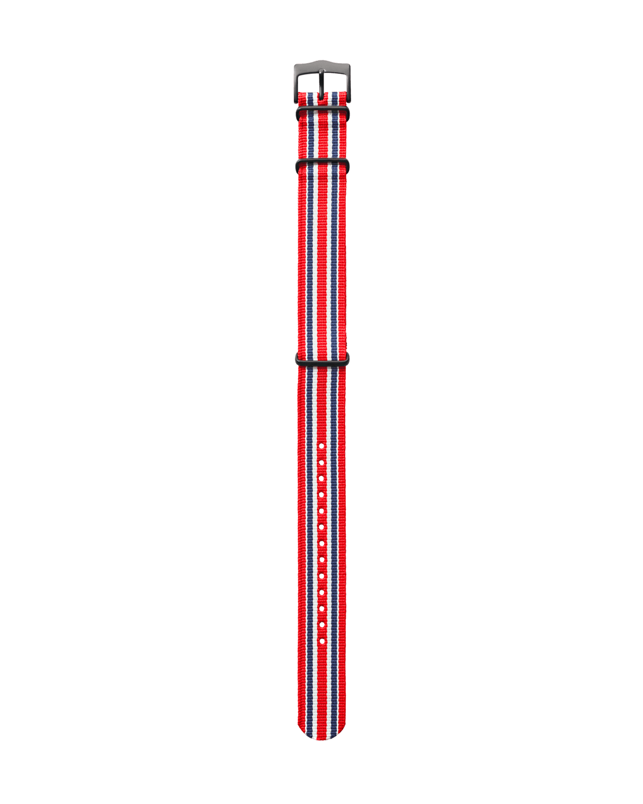 farbiges Textilband rot, blau, weiss