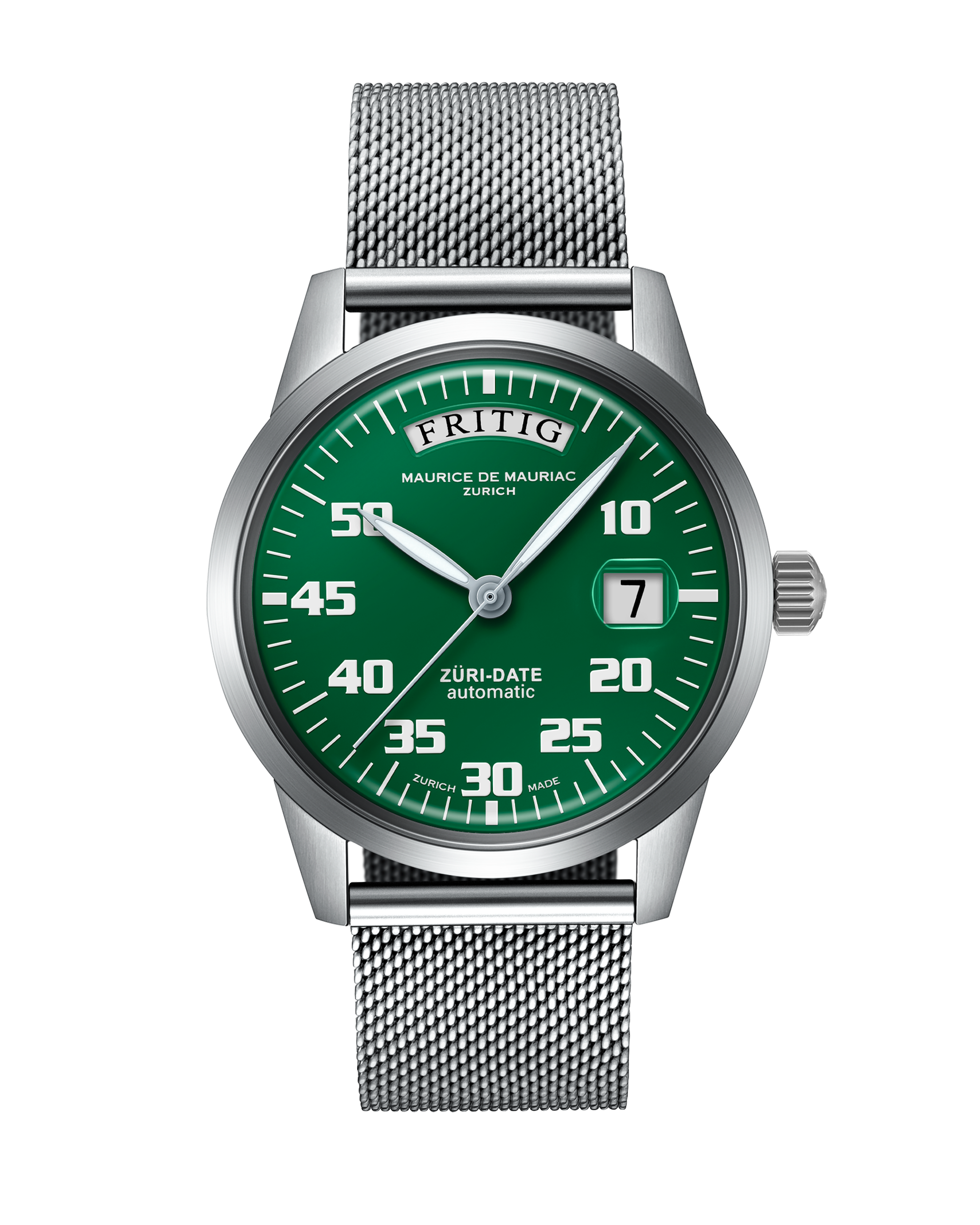 Automatic Modern: „Züri Date“ Grün mit Milanese