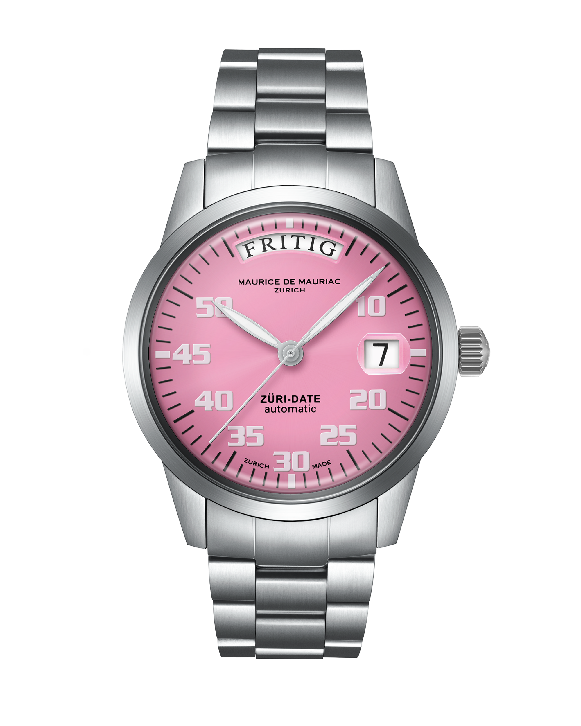 Automatic Modern: „Züri Date“ Cherry Blossom mit Stahlband