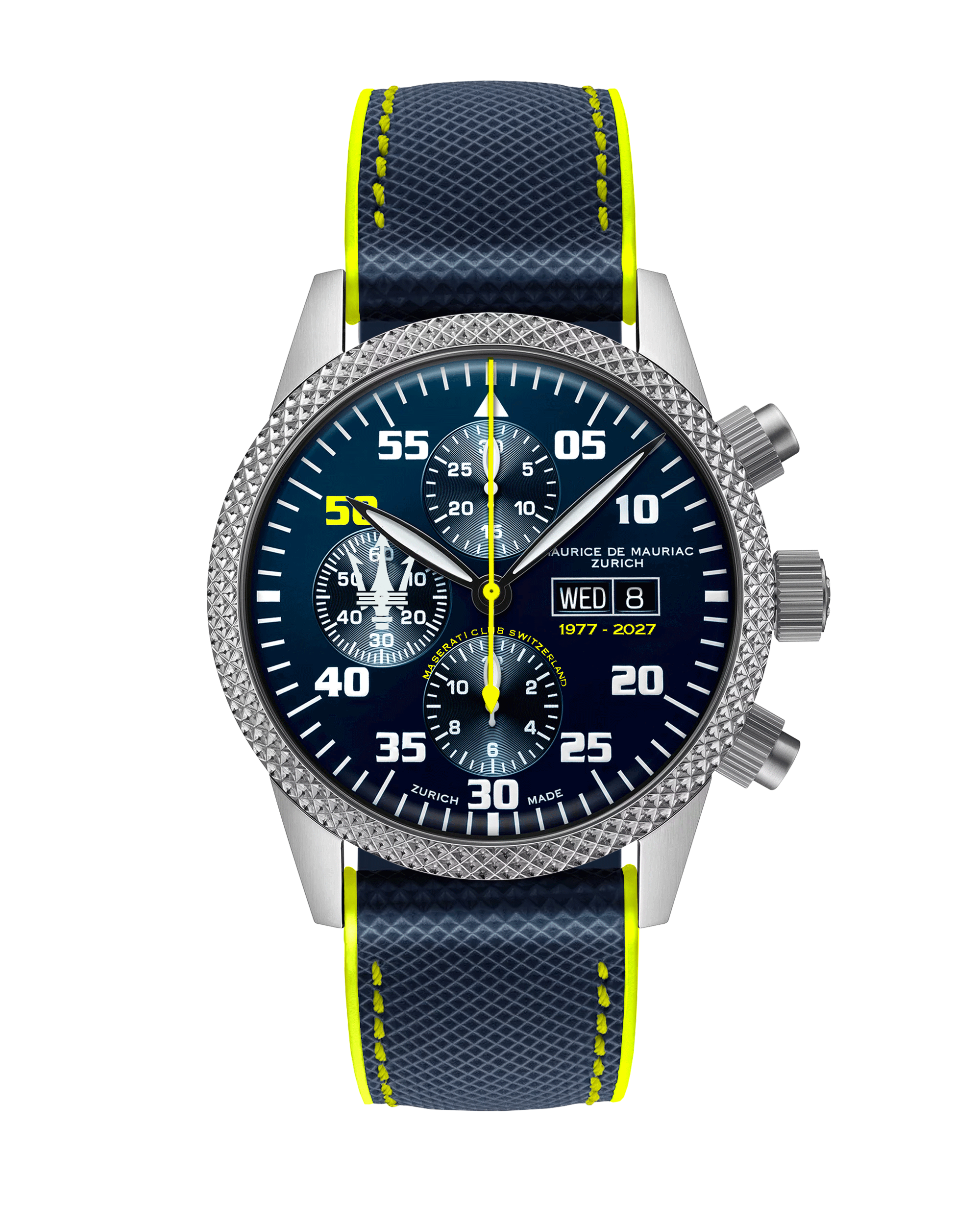 Chrono Modern “Maserati Club Switzerland” Jubilee Edition Gelb