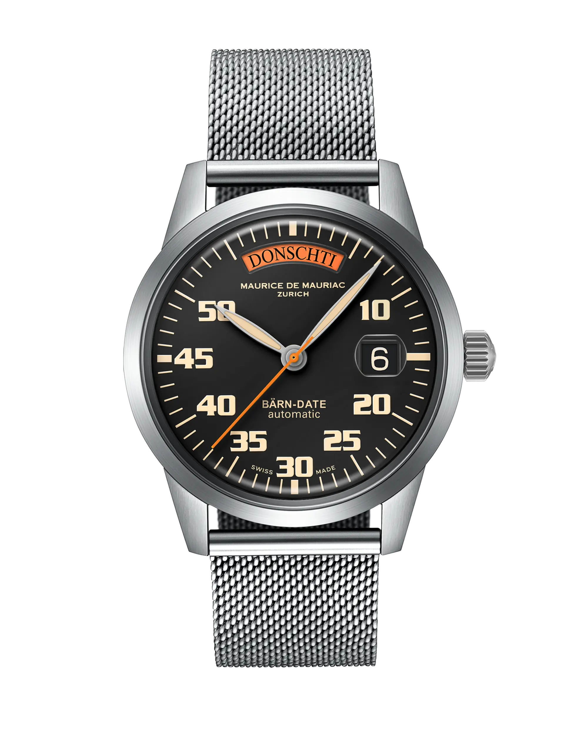 Automatic Modern: „BÄRN-DATE“ UhRSACHEN mit Milanese