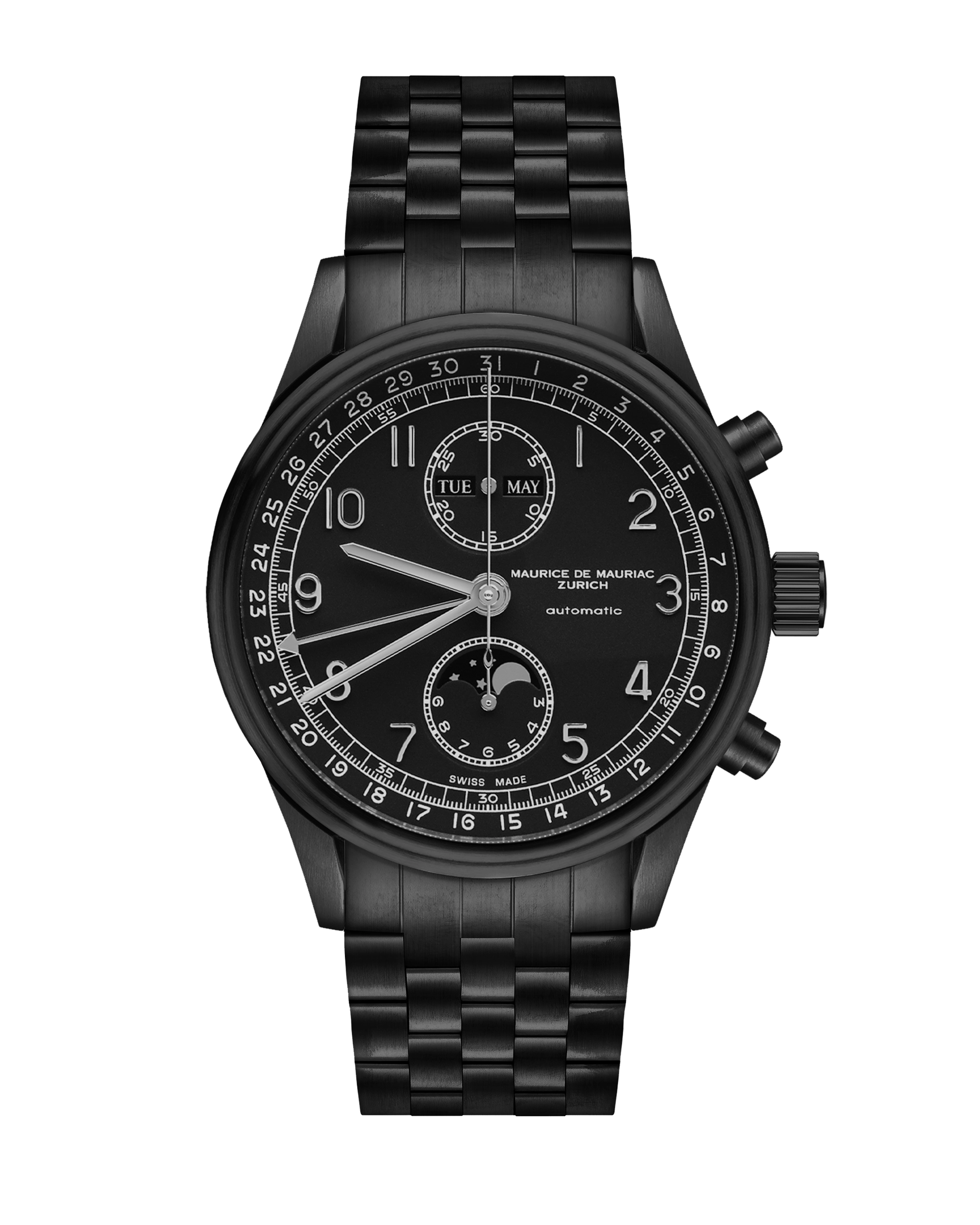Chrono Classic Moon Stahl Full Black