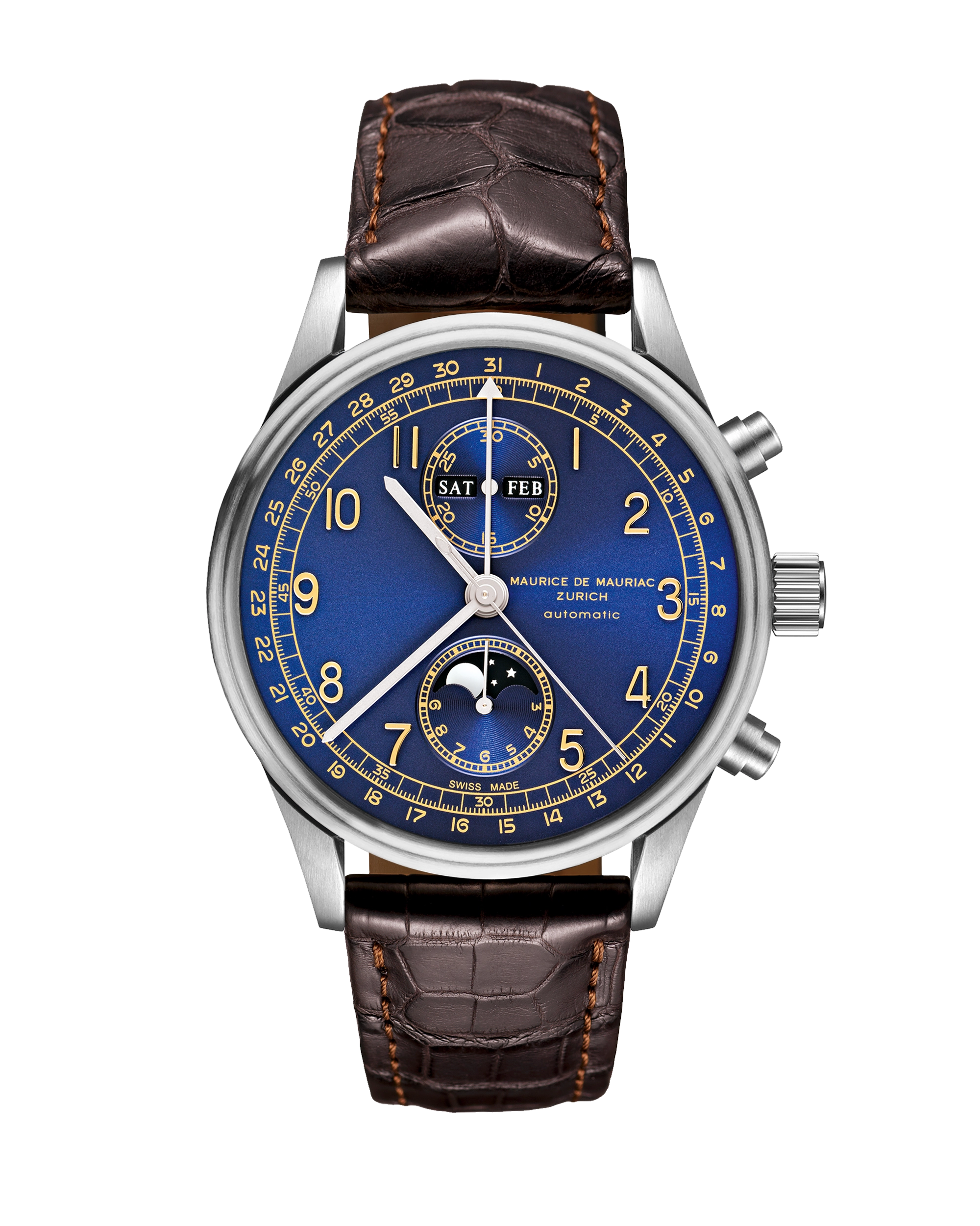 Chrono Classic Moon Stahl Deep Blue