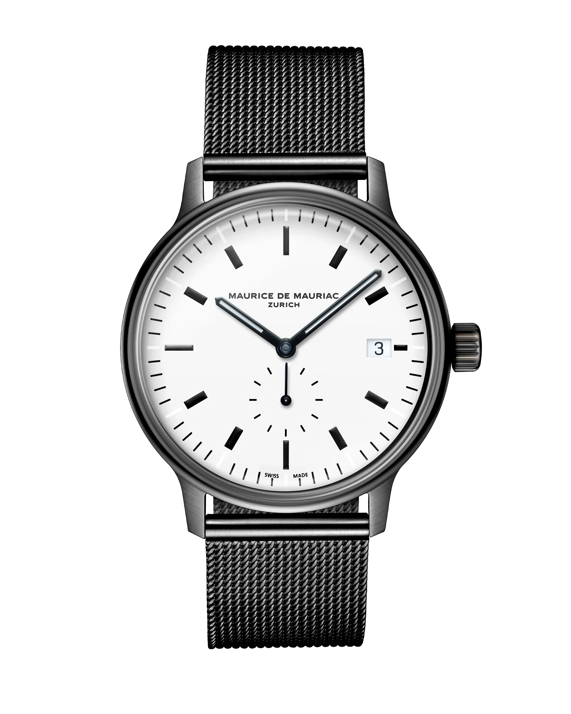 L3 Small Seconds DLC Weiss Milanese