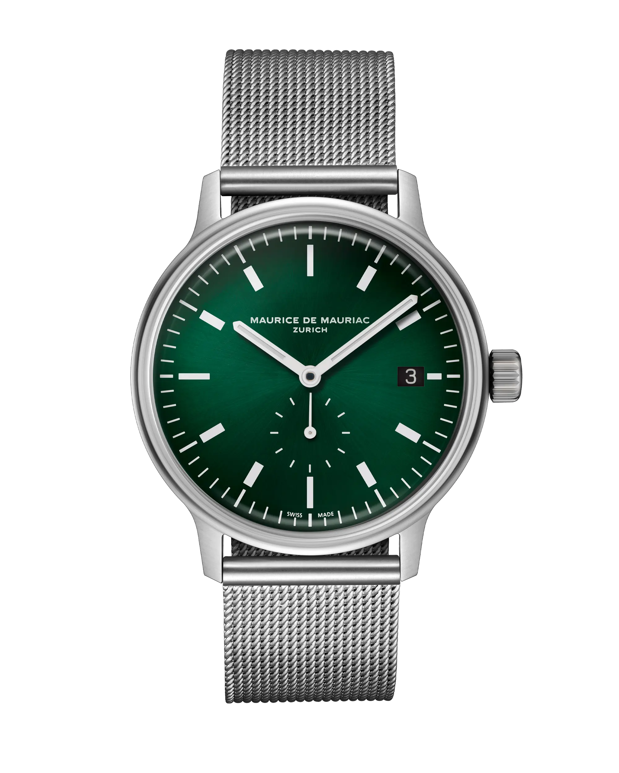 L3 Small Seconds Grün Milanese