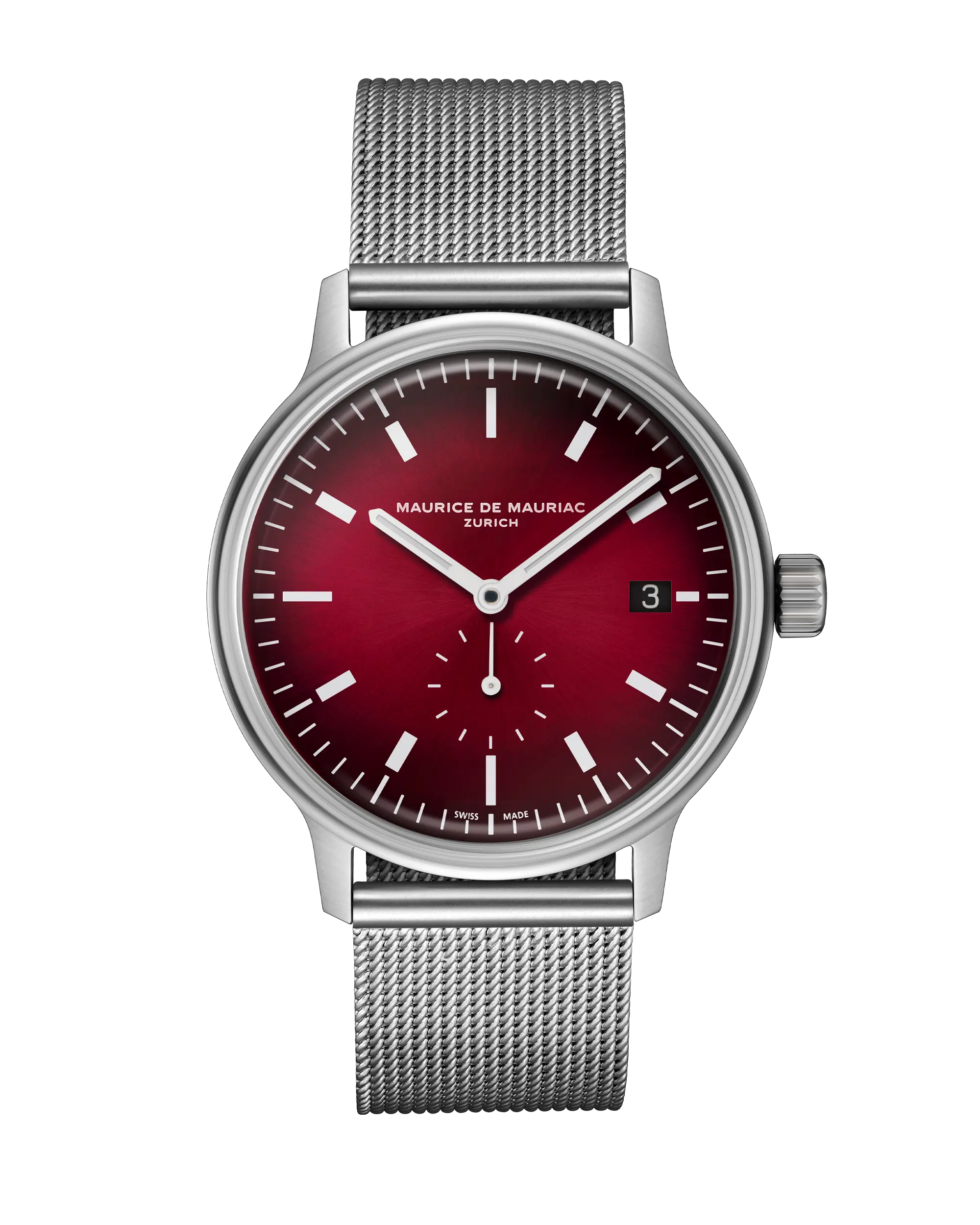 L3 Small Seconds Rot Milanese