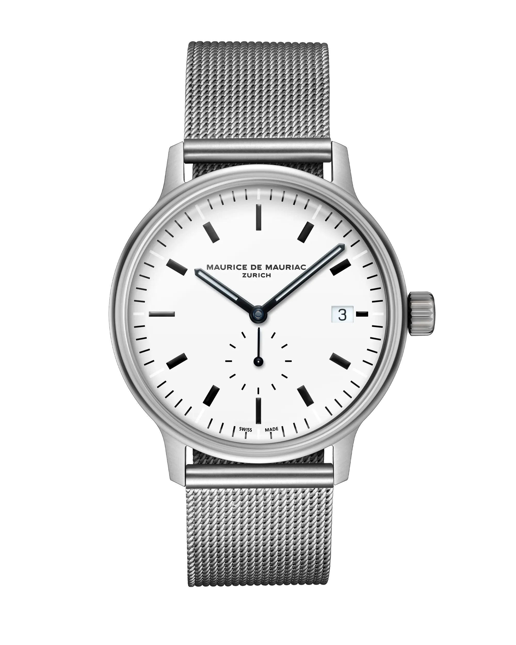 L3 Small Seconds Weiss Milanese