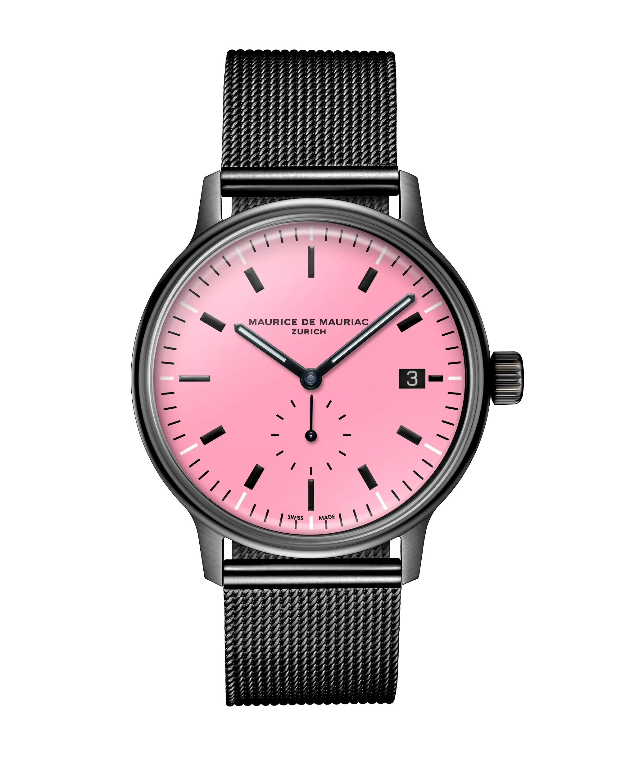 L3 Small Seconds DLC Cherry Blossom Milanese